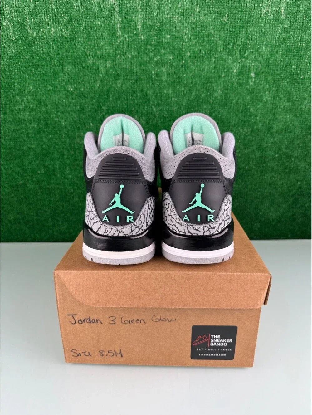 Size 8.5 - Air Jordan 3 Retro Green Glow